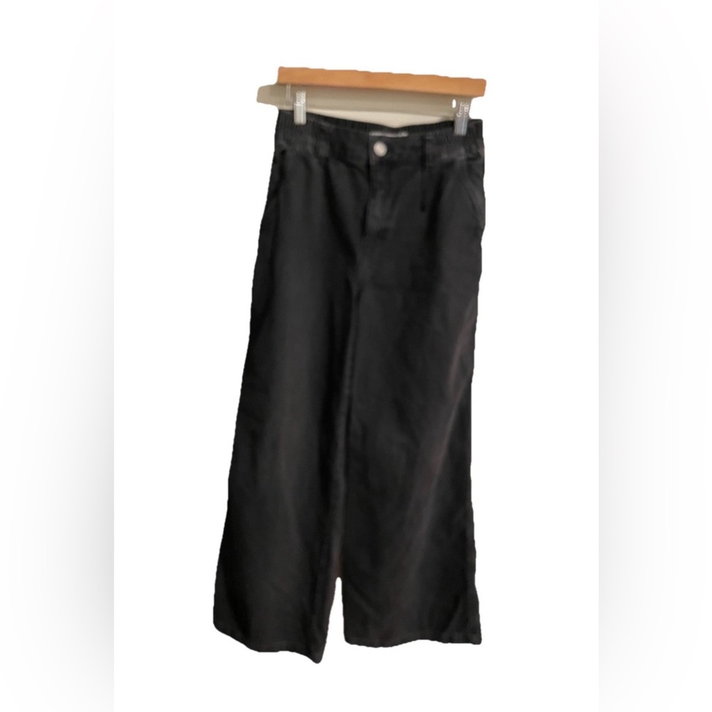 Garage Denim Wide Leg Jeans
Womens Size 27 Gray Black baggy elastic waist casual